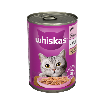 12 x Whiskas Cat Salmon & Jelly - 400Gm