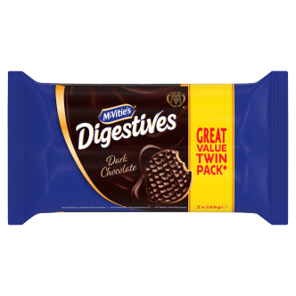 6 x Mcvities Dark Chocolate Digestives Twin 2X266Gm