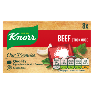 12 x Knorr Stock Cubes Beef 8'S