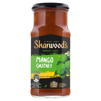 6 x Sharwoods Green Mango Chutney 360G