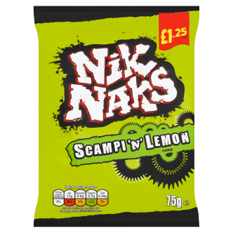 20 x Nik Naks Scampy & Lemon - 75Gm