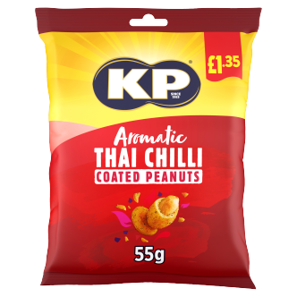 16 x Kp Aromatic Thai Chilli Peanuts - 65GM