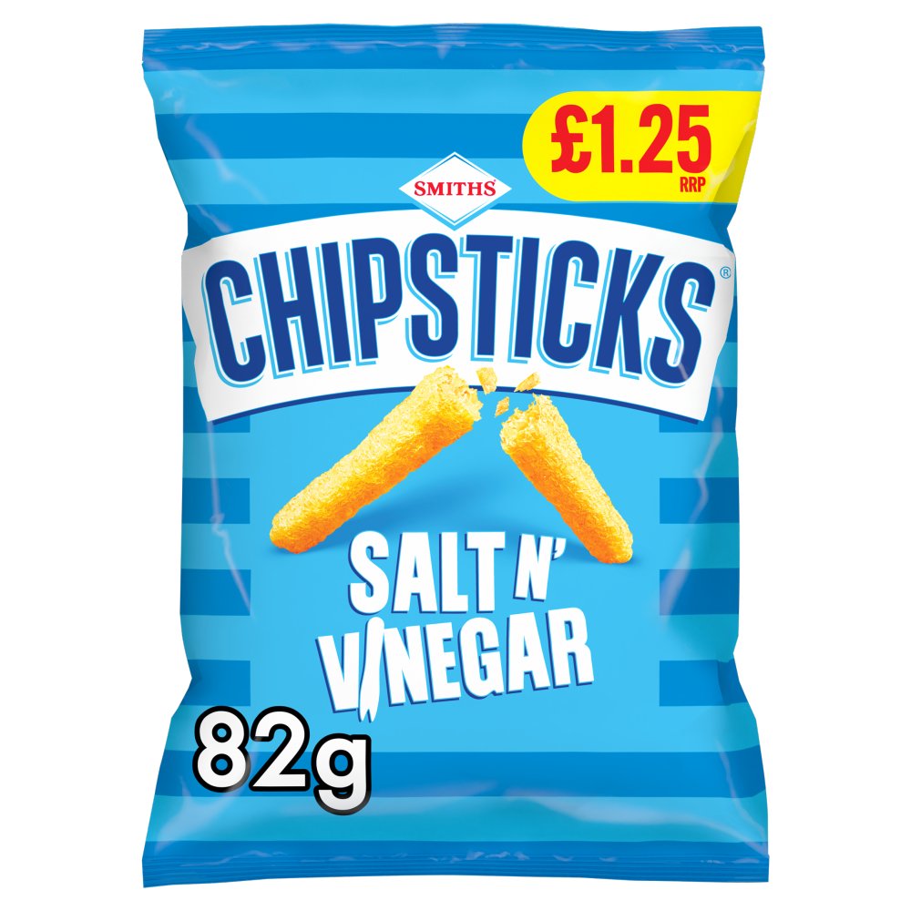 18 x Smiths Chipsticks Salt & Vinegar - 82GM