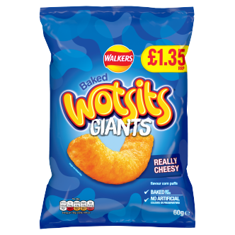 18 x Wotsits Giants Cheese - 60GM