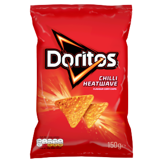 12 x Doritos Chilli Heatwave Large Bag 150Gm