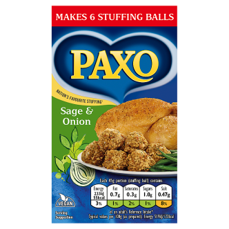 12 x Paxo Sage & Onion Stuffing Mix (Px) 85Gm