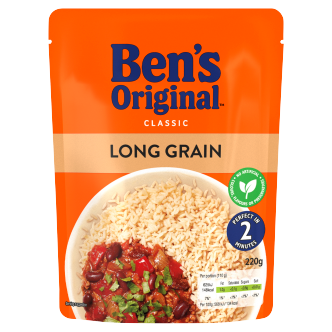 6 x Bens Original Long Grain Microwave Rice - 220G