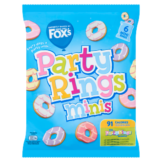 10 x Foxs Mini Party Rings 126Gm