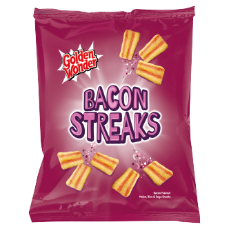 12 x Golden Wonder Bacon Streaks 150Gm