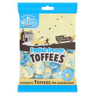 12 x Walkers English Creamy Toffees 150Gm