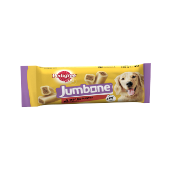 12 x Pedigree Jumbone Med Dog Treats Beef & Poultry 180Gm