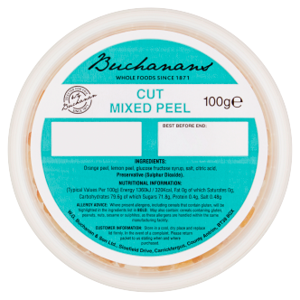 12 x Buchanan Mixed Peel 100G