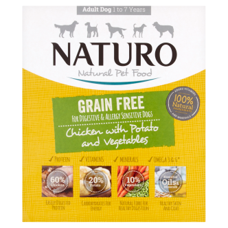 7 x Naturo Adult Grain Free Chicken & Potato With Veg 400G