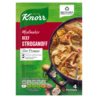 16 x Knorr Mealmaker Beef Stroganoff Sachet 50Gm