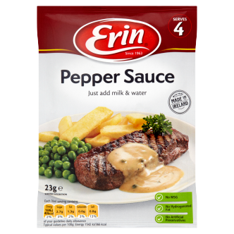 24 x Erin Pepper Sauce Sachet 23Gm