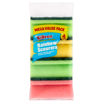 12 x Killeen Rainbow Scourers 4 Pack