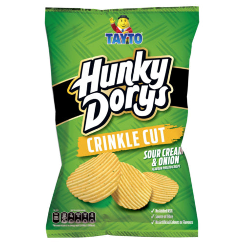 12 x Tayto Hunky Dorys Sour Cream & Onion - 130GM