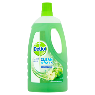 6 x Dettol Power & Fresh Green Apple 1 Litre