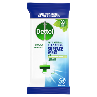 10 X Dettol Cleansing Surface Bio Wipes 30 Pack