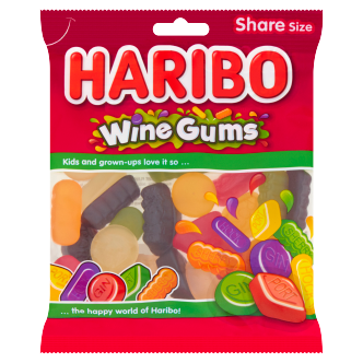 12 x Haribo Wine Gums 160Gm