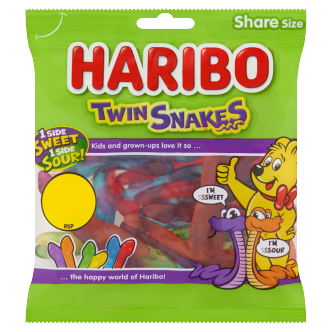 12 x Haribo Twin Snakes - 140GM