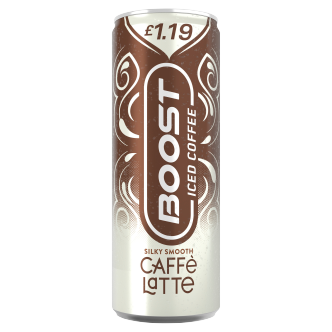 12 x Boost Iced Coffee Caffe Latte - 250Ml
