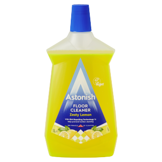 12 x Astonish Floor Cleaner Zesty Lemon 1 Litre