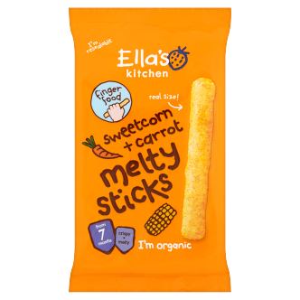 5 X Ellas Kitchen Melty Stick Sweetcorn & Carrot 17G