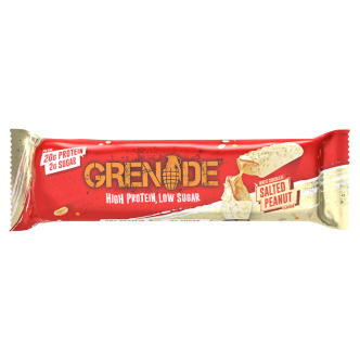12 X Grenade Carb Killa Bar White Choc Salted Peanut 60G