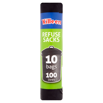 42 x Killeen Refuse Sack 100 Litre - 10 Pack