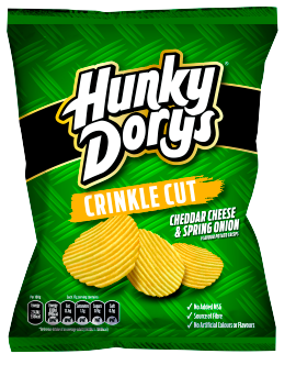 50 x Hunky Dorys Cheddar Cheese & Spring Onion 37Gm