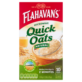 12 x Flahavans Micro.Quick Oat Sachet 10 - 350Gm