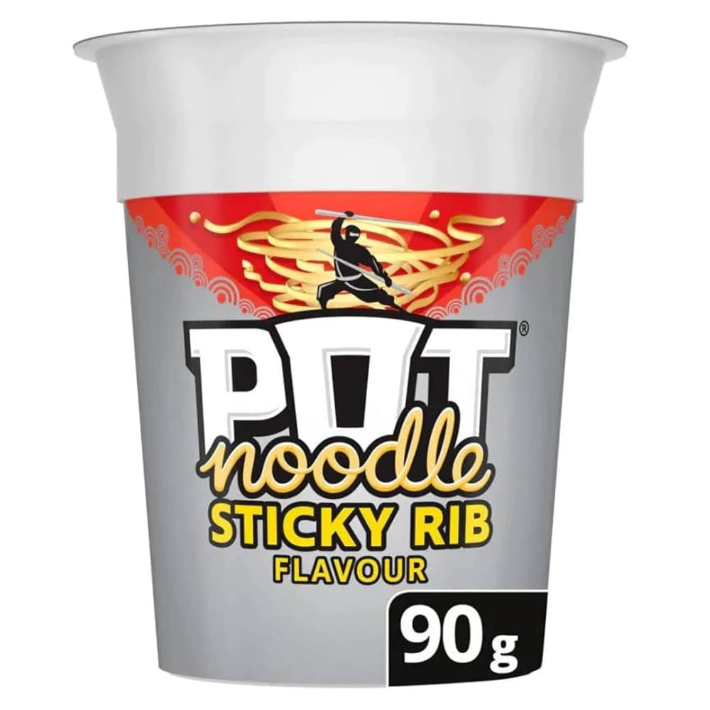 12 x Pot Noodle Sticky Rib - 90G