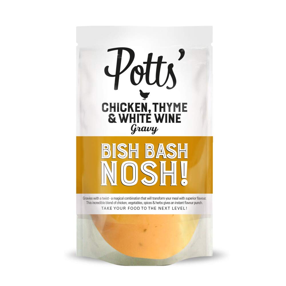 Potts Chicken, Thyme & White Wine Gravy - 350g