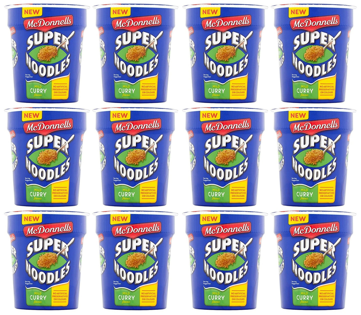 12 x Mcdonnells Super Noodles Classic Curry Flavour 65G