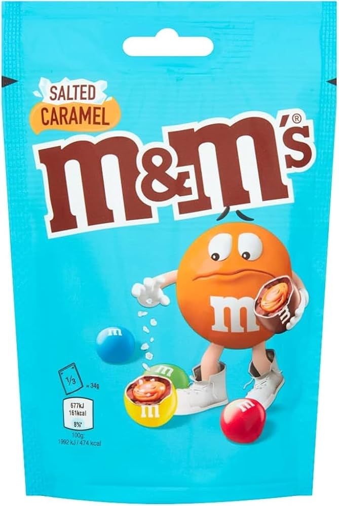 13 x M&m's Salted Caramel Chocolate Pouch Bag - 102GM