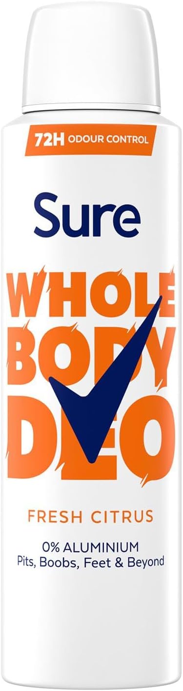 6 x Sure Women Whole Body Fresh Citrus - 150ML