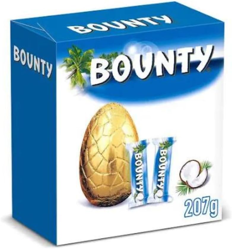 4 x Bounty Coconut Chocolate Large Easter Egg - 207GM