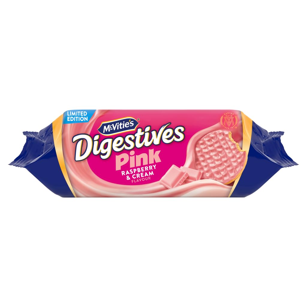 12 x Raspberry White Digestives - 232GM