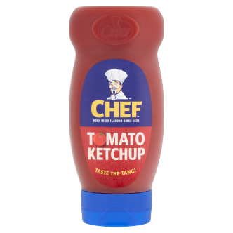 12 x Chef Squeezy Ketchup 485Gm