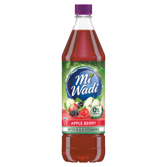 12 x Mi Wadi Zero 0% Apple Berry 1L