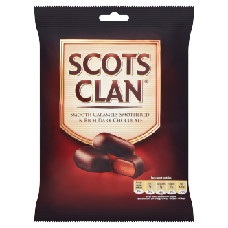 18 x Scots Clan Chocolate Covered Caramels - 135Gm