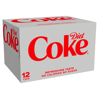 2 x Diet Coke Cans 12 Pack 12X330Ml