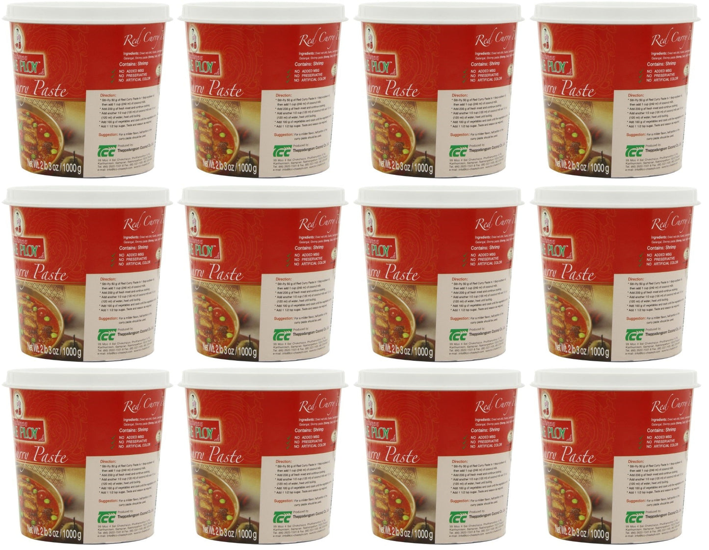12 x Mae Ploy Curry Paste Red
