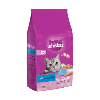 4 X Whiskas Complete Tuna Dry 2Kg