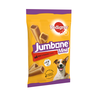 8 x Pedigree Jumbone Small Dog Beef & Poultry 4 Chews 160Gm