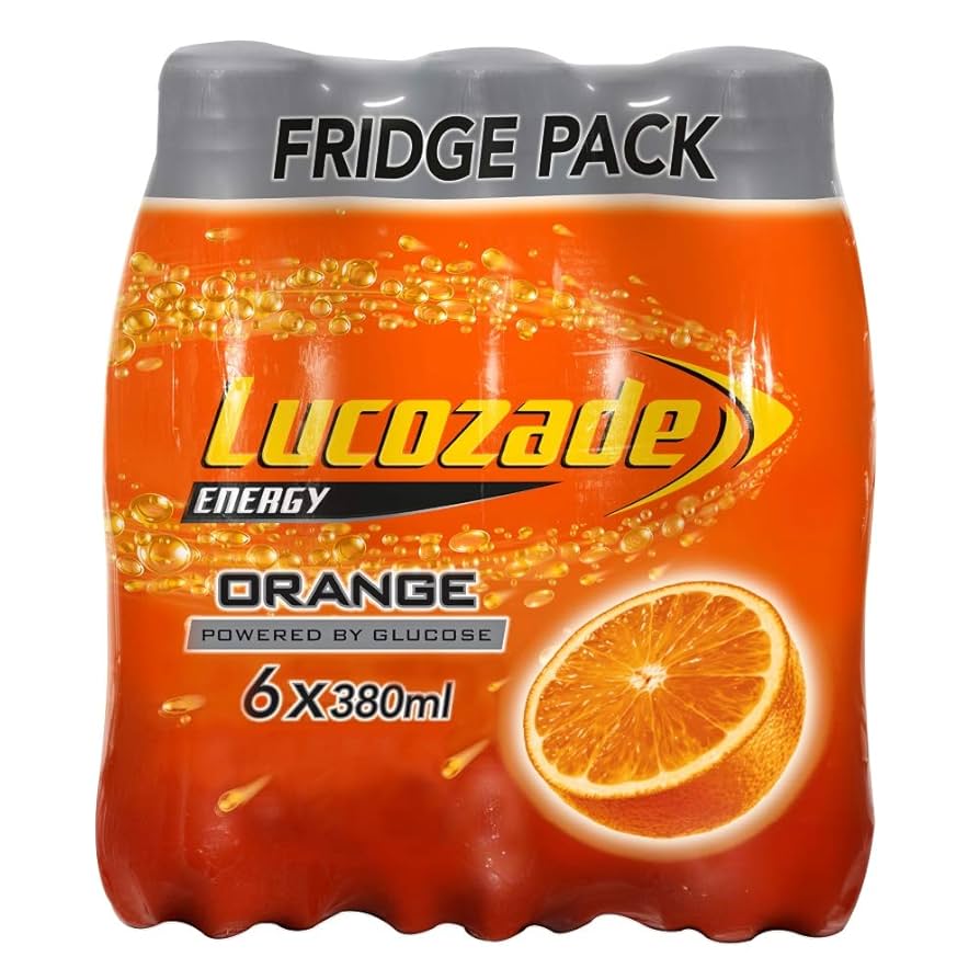 4 x Lucozade Energy Orange 6Pk - 6X380ML