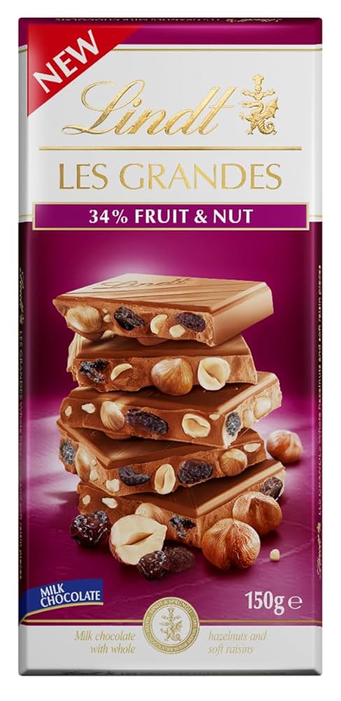 13 x Lindt Les Grandes Fruit & Nut - 150GM