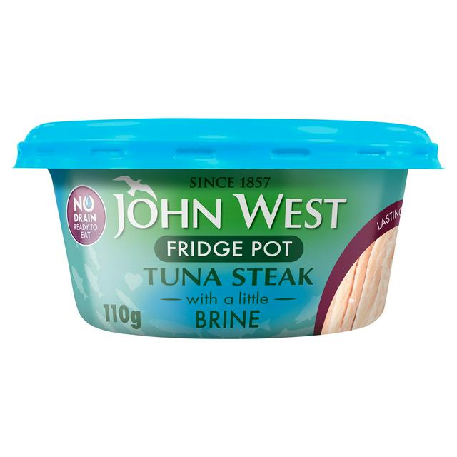 12 x John West Tuna In Brine Fridge Pot - 110G
