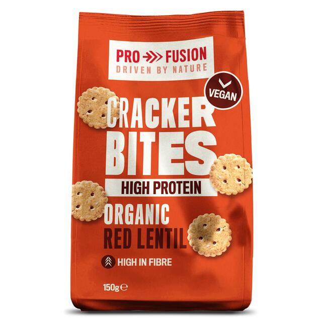Profusion Org Red Lentil Cracker Bites - 150g